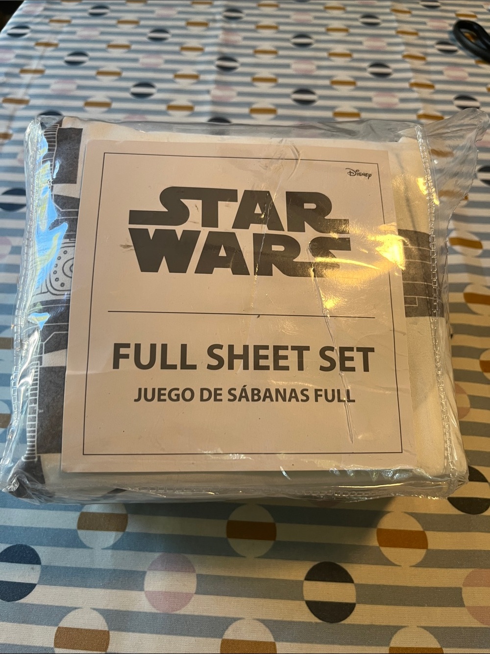 Star Wars Full Sheet Set - White, Gray, Gold